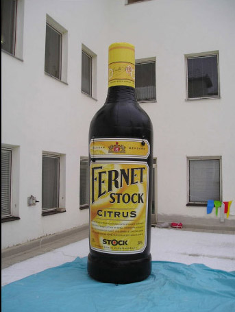 hinchable botella